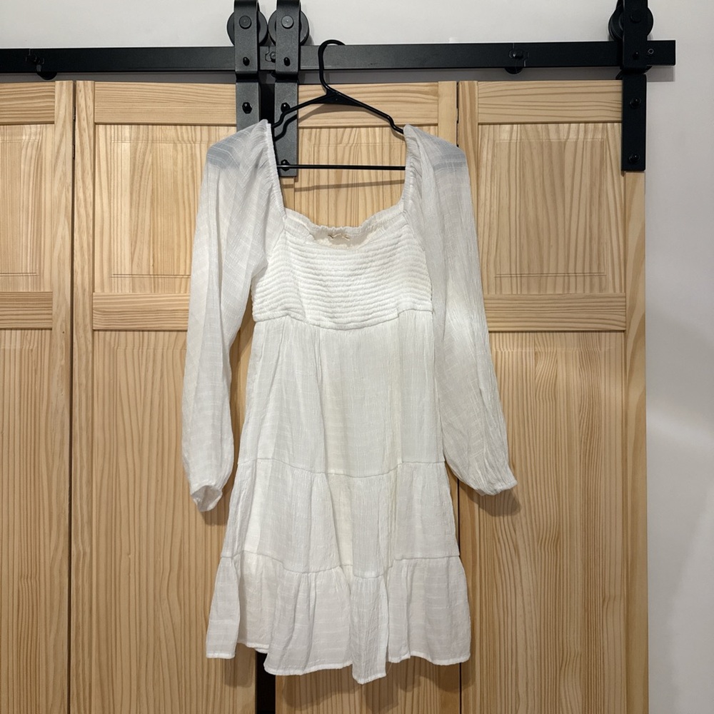 Elegant White Women's Dress